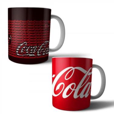 Imagem de Jogo  2 Canecas Porcelana Coca-cola 350ml (BD01) - BD Cases