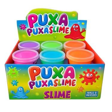 Imagem de Kit 12 Unidades Slime Leleca Puxa Puxa Divertido, Amoeba - Estique, Modele e Solte a Imaginação com Slime Colorido e Textura Incrível, Cores Sortidas, Festa, Criança, Não gruda