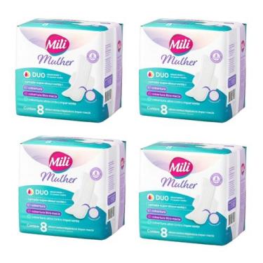 Imagem de Absorvente Higiênico Feminino Mili Mulher Duo (menstrual + escape de u
