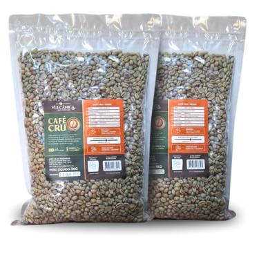 Imagem de Café Grão Cru Verde 100% Arábica - Moca 83 Reg Vulcânica 2kg