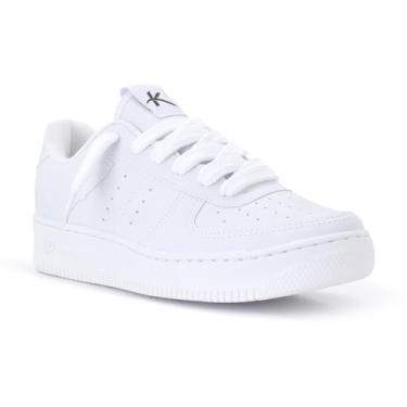 Imagem de Tenis Feminino Casual Kalum Academia Skate Retro Classico One Force Original (BRANCO, BR, Adulto, Numérico, 41)