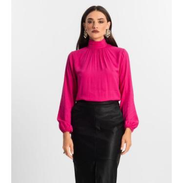 Imagem de Blusa Viscose Manga Longa Endless Rosa, GG, Rosa