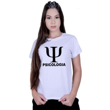 Imagem de Camiseta Baby Look Feminina Psicologia Faculdade - Lafre, Branco, M