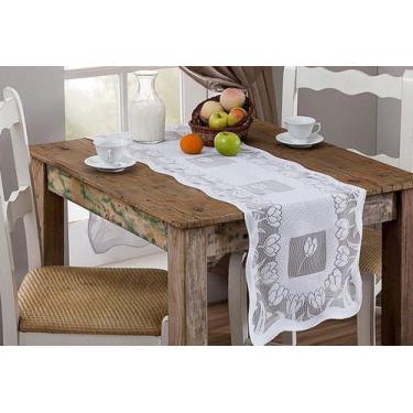 Imagem de Caminho de Mesa Renda Retangular Tulipa - RENDHAC