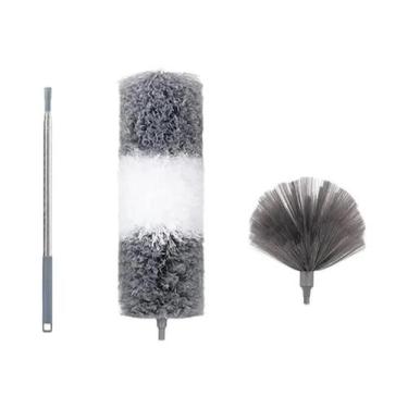 Imagem de Vassoura Retrátil De Teia De Aranha De 2,5M, Conjunto De 3, Escova De 