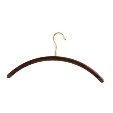 Imagem de WeiLaiKeQi Cabide para roupas, varal de madeira, latão, elegante, resistente, cabide para ternos, organizador de armário para camisolas, loja de roupas, Style D