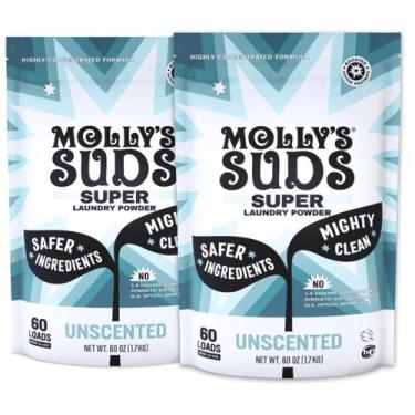 Imagem de Detergente para roupa Molly's Suds Super Powder 120 Loads, pacote com 