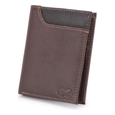 Imagem de Carteira Masculina Slim Porta Cartão Couro Legítimo Floater(marrom escuro)