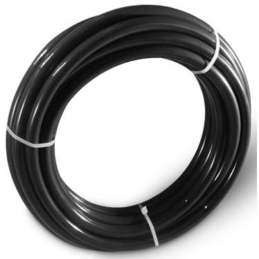 Imagem de MSAEIQUN Tubo pneumático 1/5.1 cm OD tubo de ar PU mangueira compressor de ar preto tubo de mangueira de linha PU para tubo de ar ou transferência de fluido 10 metros 32,8 pés (1/2 x 32,8 pés)