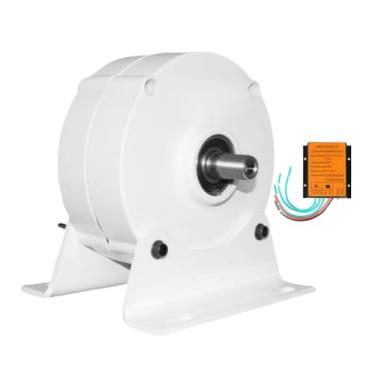 Imagem de HUIZHITENGDA Gerador de ímã permanente permanente de 500r/min, 9000W 12V 24V 48V 220V sem engrenagem com base A CA Alternador AC de base Turbina eólica,48v