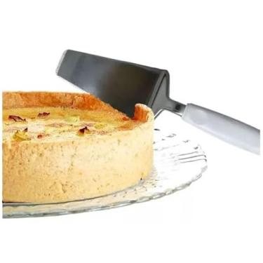 Imagem de Espátula para Bolo com Serra, Cabo Branco, Original, Utensílio de Cozinha