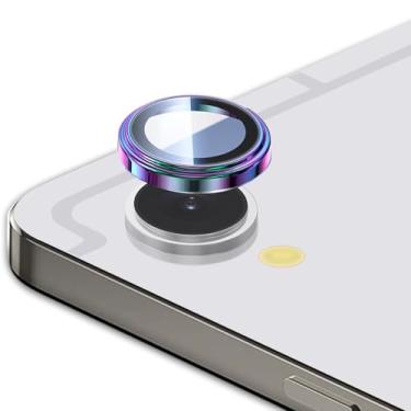 Imagem de Luchantle 2 conjuntos compatíveis com Galaxy Tab S11 5G protetor de lente de câmera, vidro temperado 9H, acessórios de decoração de anel de metal (colorido)