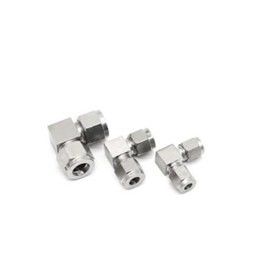 Imagem de Conector de aço inoxidável 304 compressor duplo virola 6 mm 8 mm 10 mm 12 mm 1/10.2 cm 1/5.1 cm acoplador de tubo de compressão de ar (1/20.3 cm)