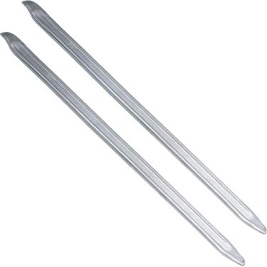 Imagem de Zepkouel Pacote com 2 colheres de pneu de 50,8 cm de ferro, ferramenta de troca de pneu resistente, barra de alavancas de pneu, para carros, motocicletas, Dirtbike, colher de pneu para cortador de