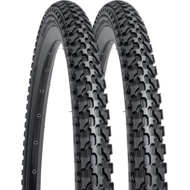 Imagem de YUNSCM 2 peças de pneus de mountain bike de 66 cm 26 x 1,50/40-559 compatíveis com pneus de bicicleta de 26 x 1,50 26 x 1,5 (Y-1446)