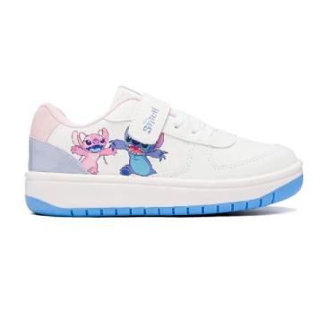 Imagem de Tenis disney stitch ref dst01dy menina, 33, Branco, Rosa