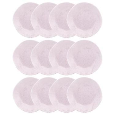 Imagem de Jogo Conjunto 12 Pratos Rasos Oxford Porcelana Ryo Pink Sand 27,5 cm