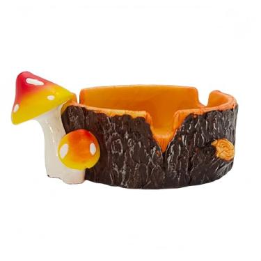 Imagem de Cinzeiro para fumantes, cinzeiro de charuto de cogumelo, cinzeiros para cigarro, cinzeiros para pátio, jardim, casa, decoração interna