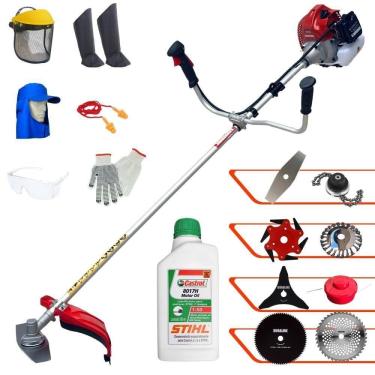 Imagem de Roçadeira Kawashima Bcj620l 3hp 8 Em 1 + Epi + Óleo Stihl