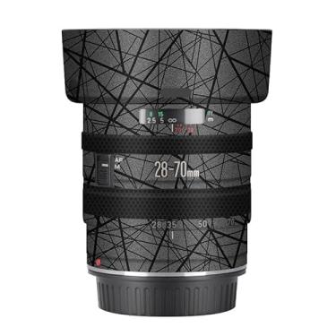 Imagem de EF 28-70 3.5-4.5 II Capa de lente película antirarranhões adesivo protetor de corpo película protetora decalque para Canon EF 28-70mm F3.5-4.5 II (cinza cruzado)