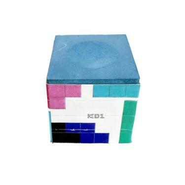 Imagem de THXLCON Giz de taco de bilhar feito à mão na Finlândia (clube, azul, 1 peça)