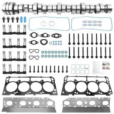 Imagem de Conjunto de eixo de cames e levantadores 5,7L V8 MDS Hemi com kit de juntas de cabeça de motor, compatível com Chrysler Jeep Commander Grand Cherokee Dodge Durango 2009-2022, substitui # 53021720AB