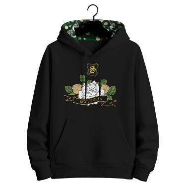 Imagem de Blusa de Moletom Hufflepuff Harry Potter Agasalho Masculino Casas de Hogwarts Edição Floral-Unissex