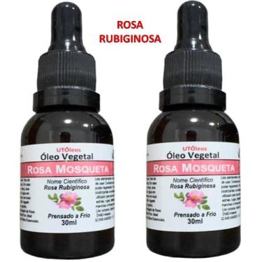 Imagem de Kit 2 Óleo De Rosa Mosqueta RUBIGINOSA 100% Puro 60ml - Utoleos