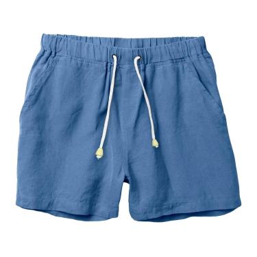 Imagem de Bermuda Masculina em Linho com Cordão Leve Short Versátil para o Verão-Masculino
