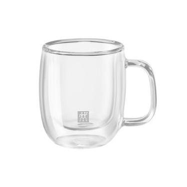 Imagem de Caneca Espresso Sorrento com Alça Plus 2 Peças Parede Dupla Vidro 80 ml Zwilling J.A. Henckels