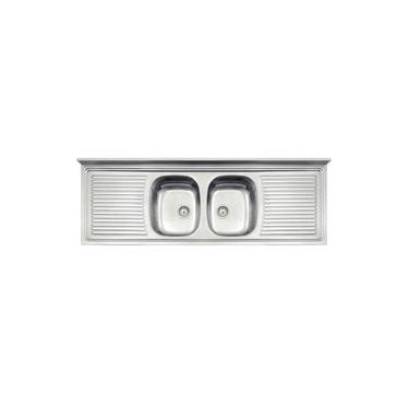 Imagem de Pia de Apoio Tramontina Ribon 2C 34 em Aço Inox 180 x 55 cm