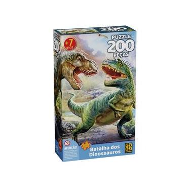 Imagem de Quebra-cabeça 200 peças Batalha dos Dinossauros