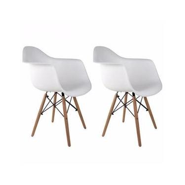 Imagem de Conjunto 2 Cadeiras com Braços Eames  Branca