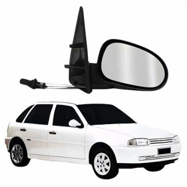 Imagem de Retrovisor Vw Gol 1995 1996 1997 1998 1999 4 Portas Com Controle Lado Direito Passageiro