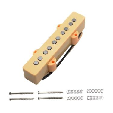 Imagem de Yunhgft Baixo, Acessório para Instrumento Musical, Fácil de Instalar, 5 Cordas, Afinador, Captador Single Coil, Amarelo, Pescoço