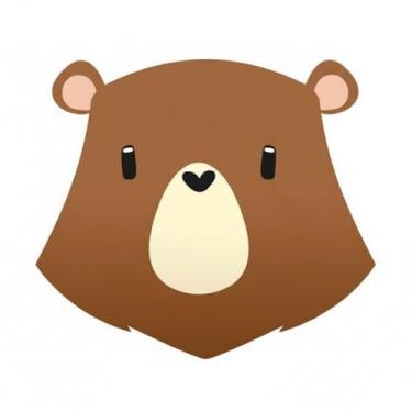 Imagem de Placa de Parede Decorativa Urso em MDF – Design Aconchegante