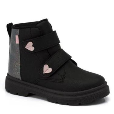 Imagem de BOTA INFANTIL KLIN LONDON MINI 365 PRETO HOLOGRAFICO-Feminino