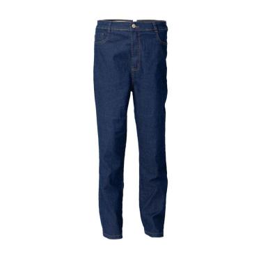 Imagem de Calça Jeans Feminina Sawary Plus Size Reta Azul Escuro-Feminino