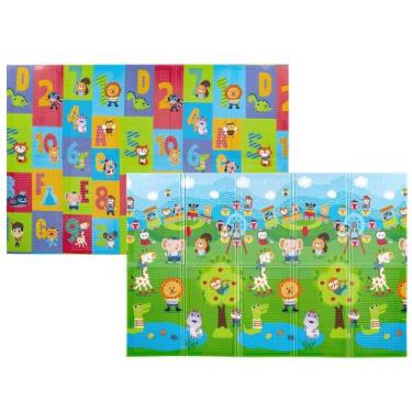 Imagem de Tapete Atividade Tatame Bebê Infantil Buba Dobrável 200x150cm Impermeá