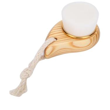 Imagem de Yinhing Cabo de Madeira Escova de Limpeza Facial de Fibra Super Macia Massageador Facial para Limpeza Profunda e Cuidados Com a Pele Com Alça de Corda de Cânhamo Adequada para Todos Os