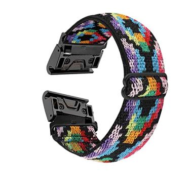 Imagem de MURVE Pulseira de relógio de nylon de 26 mm para relógio inteligente Garmin Fenix 7X de ajuste rápido para Garmin Fenix 7 Fenix7 pulseiras de 22 mm (G, Fenix 7X)