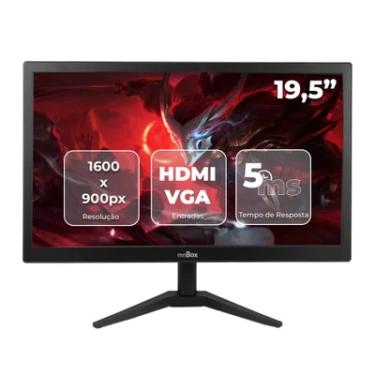 Imagem de Monitor 19,5" LED Hd+, 5ms, Alta Definição, Home Office, Estudos, HDMI Vga 110/220v