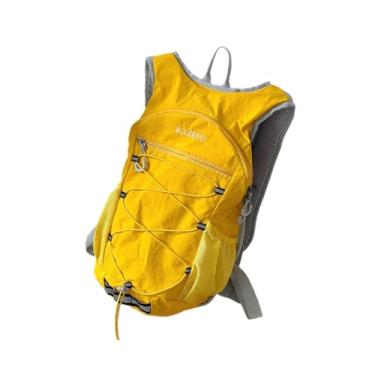 Imagem de kowaku Mochila de caminhada, mochila de uso diário portátil, e leve para montanhismo, ciclismo, viagens e atividades ao ar livre, para homens, Amarelo