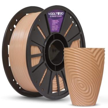 Imagem de Filamento 3D PETG HF 1.75mm Voolt3D 1kg - Alta Fluidez, Resistência e Brilho - Compatível com Todas as Impressoras 3D (Bege Caucasiano)