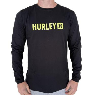 Imagem de Camiseta Hurley Manga Longa Square WT25 Masculina-Masculino
