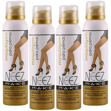 Imagem de Kit 4 Maquiagem Para Pernas Spray Neez Profissional Esconde Estrias Ce