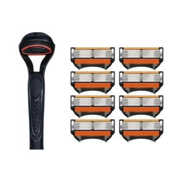 Imagem de Aparelho De Barbear Manual Clássico 6 Lâminas Para Homens E Mulheres C