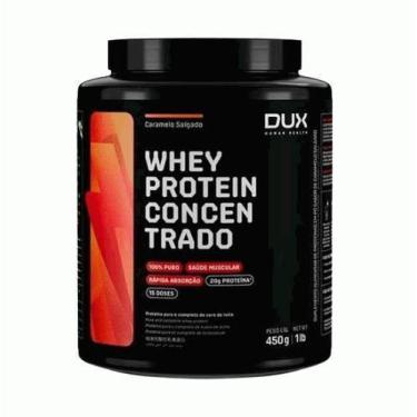 Imagem de Whey Protein Concentrado Pote (450g) - Sabor: Caramelo Salgado - Dux H