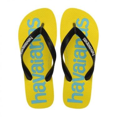 Imagem de Chinelo Havaianas Logomania Amarelo-Masculino