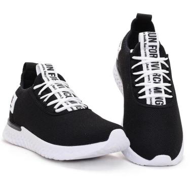 Imagem de Tênis Academia Feminino Esportivo Cadarço Conforto Treino Fit-Feminino